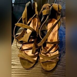 TORRID Women's Olive Green Strappy Sandals